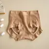 Calcinha feminina sem costura, cintura média, levanta bumbum, plus size, 100A antibacteriana, com forro de cogumelo reishi e seda de amoreira, modelo biquíni triangular, atacado