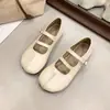 Sapatos Mary Jane com bico raso, confortáveis e estilosos para primavera e outono, novo estilo 2026, versão coreana, versáteis com vestidos