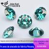 Pedra Solta de Moissanita Wuzhou, Verde Esmeralda, Formato Redondo, 0,5-5Ct, Testada com Certificado, Código de Cintura, para Cravação em Joias