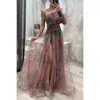 Vestido de fiesta de malla con hombros descubiertos para mujer, estilo casual, estilo europeo y americano, de Amazon, 2023