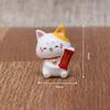 Micropaisaje decorativo con forma de gato de la suerte, artesanía de resina, consola central de coche, decoración del hogar, regalo al por mayor