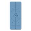 Processamento de tapete de yoga de borracha PU personalizado com logotipo absorvente de suor antiderrapante linha de postura yogamat esportes fitness tapete para tiranos locais