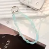 Cadena de Teléfono Móvil de Diamante Flash Avanzado de Cristal de Lujo Pulsera Exquisita de Perlas Anti-pérdida Cadena Colgante de Pedrería de Hielo