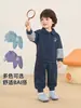 Ropa infantil Kaka Panda conjunto de sudadera para niños ropa infantil conjunto de dos piezas de otoño para niñas ropa de otoño para bebé moderno