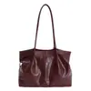 Bolsa de mano transfronteriza de gran capacidad, bolso de hombro de cuero suave a la moda, bolso de mano retro para el día a día, bolsos de mujer al por mayor