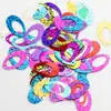 Miçangas Ovais Coloridas Misturadas Materiais para Roupas de Dança DIY Acessórios de Vestuário Miçangas Penduradas Feitas à Mão