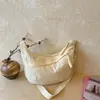 Bolsa Transversal Grande Capacidade Minimalista Estilo Japonês para Mulheres, Bolsa de Ombro Minimalista de Nylon Estilo Japonês para Mulheres, Mochila da Moda para Mulheres, Transfronteiriço