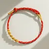 2026 Ano do Cavalo Ano do Zodíaco Pulseira de Fio Vermelho Feita à Mão para Homens e Mulheres, Pulseira do Zodíaco Tai Sui, Pequeno Presente de Ano Novo