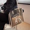 Bolsa de Grande Capacidade Feminina Verão Combina com Tudo 2025 Nova Verão Bolsa de Praia Jelly Transparente de Alto Nível Bolsa Tote de Ombro