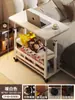 Mesita de noche Móvil Altura Ajustable Escritorio para Computadora Escritorio de Oficina Simple Escritorio para Estudiante Dormitorio Uso en el Hogar Mesa de Estudio en la Cama