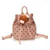 Mochila Infantil Transfronteiriça 2026 Nova Renda de Bolinhas com Acabamento Mochila de Gato Moda Fofa Mochila Pequena Diária para Menina