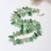 Collar de Grava de Ágata de Cristal Natural al por Mayor, Cuentas de Ágata de Cristal de Piedra Natural de Forma Irregular, Cuentas Sueltas