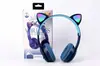 Auriculares Bluetooth Inalámbricos P47M con Orejas de Gato Luminosos para Montar en la Cabeza, Dibujos Animados para Estudiantes Niños, Auriculares Inalámbricos de Fábrica