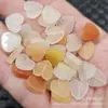 Xinjiang Hotan Jade de Seda Dorada Forma de Corazón Piedra Suelta Corazón Flor de Durazno Pulsera Collar Pendientes Pasador Accesorios Cuentas