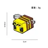 Insignias Metálicas Periféricas de Juegos de la Serie Minecraft, Decoraciones para Bolsas, Accesorios DIY, Lindos Regalos de Robot