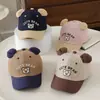 Gorro para bebé de 3 años, nuevo sombrero de sol de otoño, gorra de béisbol linda de oso estilo coreano, gorra tipo pico de pato transfronteriza para niños