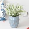 Amazon Cross-Border Flor Artificial Imitação Planta de Plástico Flor Artificial Exterior Anti-UV Flor Artificial Flor de Lavanda