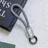 Nuevo Cordón para Teléfono Móvil de Cuero PU Empalmado de Huayang, Cordón para Teléfono Móvil de Cuerda Trenzada Colorida, Correa para Botella de Agua con Llavero