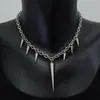 Comercio Transfronterizo Junan Y2K Forma de Corazón No Convencional Remache Joyería Gótica Estilo Punk Collar Venta Directa del Fabricante