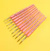 Al por mayor transfronterizo Pincel delineador pelo de lobo G130 acuarela pelo suave pintura al óleo extrafino ultra-fino pincel pintado a mano pincel para delinear bordes