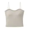 Nuevo Top de Tirante Único de Otoño Temprano Dopamina Espalda Hermosa Camisola Lencería para Mujer con Copas Integradas para Usar por Dentro por Fuera Capa Base Top sin Tirantes
