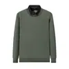 Suéter Grueso de Punto Cálido para Hombre Estilo Coreano Otoño e Invierno Cuello Solapa Manga Larga Camisa Base Casual