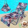 Funda para silla de playa transfronteriza funda para silla de playa de microfibra hojas de impresión digital 3D se puede pedir al menos una pieza