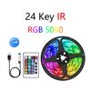 Tira de luces LED de colores 5V5050RGB, 30 luces infrarrojas para teléfono móvil, Bluetooth, aplicación de música de fondo, barra de luz suave autoadhesiva