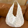 Bolsa de Ombro Casual Versátil de Grande Capacidade Nova para Primavera e Verão Série Florzinhas e Estrelas Estilo Coreano