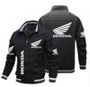 Chaqueta Estándar para Coche de Hombre Otoño e Invierno 2023 Chaqueta Estampada Roja Moda para Exteriores Chaqueta de Motocicleta Chaqueta para Hombre