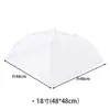 Cubierta de Malla Blanca para Comida de Picnic Cubierta de Mesa Cubierta Antipolvo Transparente para Verduras Plegable Anti-Mosquitos Cubierta para Mesa de Comedor Fabricante Venta al por Mayor