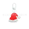 Llavero de Regalo de Navidad Más Vendido Hebilla en Forma de U de Macarrón Colgante de Goma Suave de PVC de Dibujos Animados Accesorios para Bolsas Colgante Pequeño