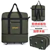 158 Bolsas de Envío para Aerolíneas Bolsa de Lona Duffel Gran Capacidad Bolsa para Mudanza y Viaje con Ruedas Tirador Trasero Bolsa Duffel de Doble Uso