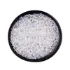 Pulseira de Pedrinhas de Cristal Branco Translúcido Natural do Mar da China Oriental, Pedra Desmagnetizante, Pedra Decorativa para Aquário e Vaso de Flores, Pedra de Oferta Mandala