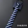 Corbata Formal de Negocios para Hombre con Cremallera Rayas Azules Negra Fácil de Usar Corbata de Jalar para Boda 8 cm de Ancho