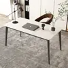 Mesa de escritorio para oficina, escritorio simple de lujo ligero, mesa de estudio para dormitorio en casa, escritorio de escritura para estudiantes, mesa rectangular