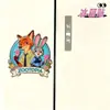 [Zootopia] Imanes Planos Magnéticos de Acrílico para Refrigerador Nick y Judy Decoración de Refrigerador de Alta Calidad Regalos