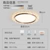 Lámpara de Techo para Dormitorio Estilo Medieval Niebla de Nube Protección Ocular Retro Japonés Wabi-Sabi Madera de Nogal con Veta Lámparas para Restaurante Sala de Estudio
