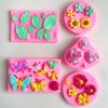 Moldes de Silicona de Hojas de Varios Tamaños, Moldes para Fondant, Moldes para Chocolate, Moldes de Encaje, Moldes para Decoración de Pasteles