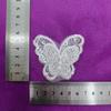 Bordado de Cuentas Blanco Hecho a Mano Cuentas Diamante Flor Ropa Vestido de Novia Encaje Decorativo Joyería