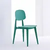 Silla de comedor gruesa color macarrón, silla de comedor moderna minimalista, taburete de restaurante, taburete de tocador, silla de plástico, silla para uso doméstico con respaldo