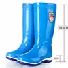 Botas de Lluvia para Mujer, Botas de Agua de Caña Alta para Mujer, Botas de Lluvia para Mujer con Forro de Lana, Zapatos de Agua Largos Engrosados, Impermeables, Antideslizantes, Resistentes a la Lluvia