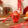 Brinquedo Squishy Original Pingente de Pônei Cavalo Desenho Animado Ano do Cavalo Chaveiro Criativo Alívio de Estresse Pequeno Acessório Presente de Ano Novo Atacado