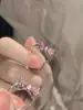 [Flores como brocado] Camélia BFF Senso de Design de Nicho Luxo Leve Temperamento Simples Anel de Ajuste de Abertura