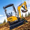 Exportado para o México 1.8TON Escavadeira Mini de Engenharia Multifuncional 18 Escavadeira Mini Micro Escavadeira