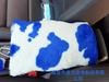 Nuevo Estilo Estampado de Vaca Anillo Interior Freno de Mano Cinturón de Seguridad de Alta Elasticidad Volante de Felpa para Coche Juego de Tres Piezas Protector de Hombro
