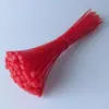 Cinchos de Nylon de Colores Rojo, Amarillo, Azul y Verde Autocierre, Correas para Atar y Fijar, 100 Piezas/Paquete, Correas para Atar Manualidades