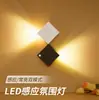 Luz Nocturna Inteligente LED Recargable de Nuevo Modelo Transfronteriza con Sensor de Movimiento, Luz de Pared Interior Magnética Inalámbrica, Luz para Letrero de Puerta