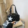 2026 Nuevo Estilo Coreano Lindo Bolso de Hombro de Lunares Gran Capacidad Bolso Casual Versátil Bolso de Mano de Viaje para Mujeres