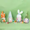 ¡Guau, Decoraciones Personalizadas de Pascua, Figuras de Conejo, Muñecos Sin Rostro de Rudolph, Regalos, Accesorios de Decoración para Eventos